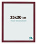 Cornice 25x30 cm Vino Rosso Spazzato MDF Bologna Davanti Dimensione | Yourdecoration.it