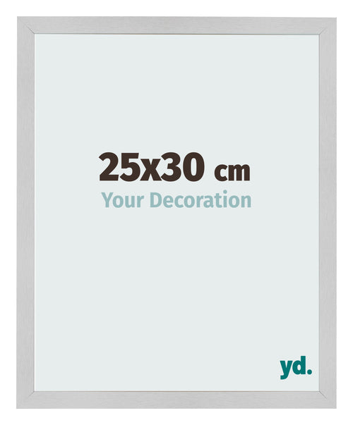Cornice 25x30cm Acciaio Inox MDF Bologna Davanti Dimensione | Yourdecoration.it