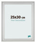 Cornice 25x30cm Argento Opaco MDF Lazio Davanti Dimensione | Yourdecoration.it