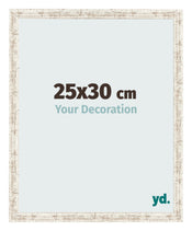 Cornice 25x30cm Bianco Vintage MDF Bologna Davanti Dimensione | Yourdecoration.it