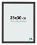 Cornice 25x30cm Grana Di Legno Nero MDF Bologna Davanti Dimensione | Yourdecoration.it