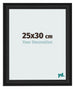 Cornice 25x30cm Grana Di Legno Nero MDF Lazio Davanti Dimensione | Yourdecoration.it