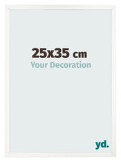 Cornice 25x35 cm Bianco Lucente MDF Bologna Davanti Dimensione | Yourdecoration.it