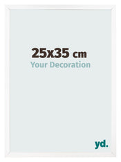 Cornice 25x35 cm Bianco Opaco MDF Bologna Davanti Dimensione | Yourdecoration.it