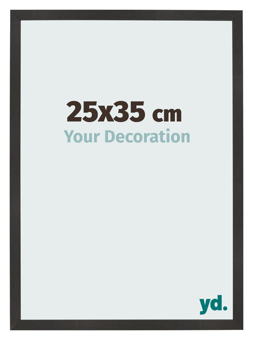Cornice 25x35 cm Nero Opaco MDF Bologna Davanti Dimensione | Yourdecoration.it