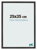 Cornice 25x35 cm Nero Opaco MDF Bologna Davanti Dimensione | Yourdecoration.it