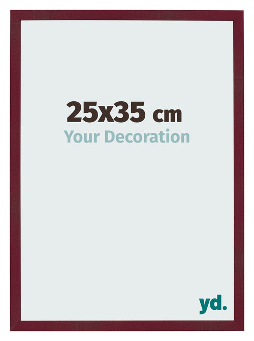 Cornice 25x35 cm Vino Rosso Spazzato MDF Bologna Davanti Dimensione | Yourdecoration.it
