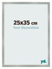 Cornice 25x35cm Alluminio Spazzolato MDF Bologna Davanti Dimensione | Yourdecoration.it