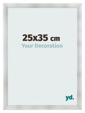 Cornice 25x35cm Alluminio Spazzolato MDF Pisa Davanti Dimensione | Yourdecoration.it