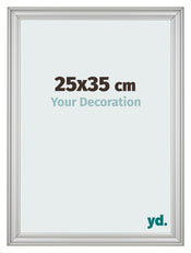 Cornice 25x35cm Argento Opaco MDF Lazio Davanti Dimensione | Yourdecoration.it