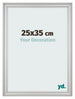 Cornice 25x35cm Argento Opaco MDF Lazio Davanti Dimensione | Yourdecoration.it