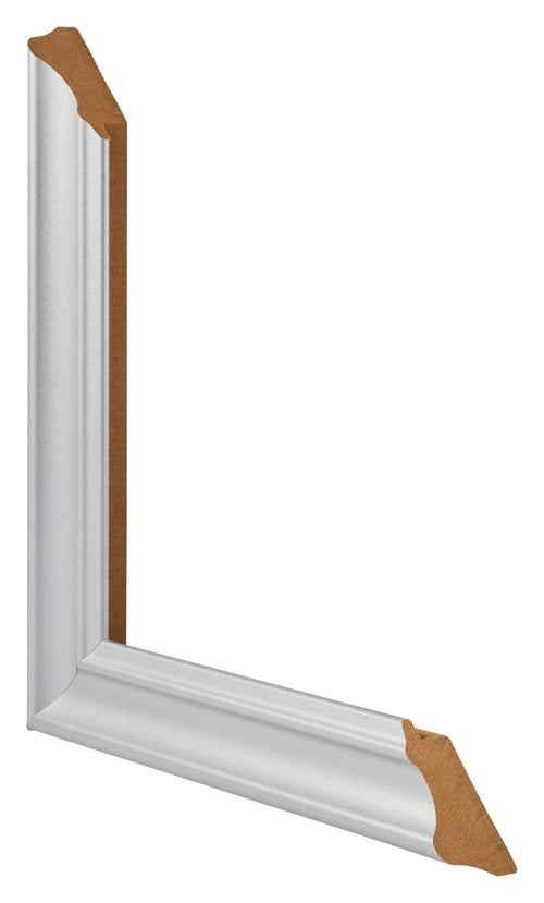 Cornice 25x35cm Argento Opaco MDF Lazio Dettaglio Intersezione | Yourdecoration.it