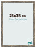 Cornice 25x35cm Blu Oro Fondente MDF Bologna Davanti Dimensione | Yourdecoration.it