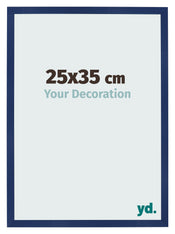 Cornice 25x35cm Blu Scuro Spazzato MDF Bologna Davanti Dimensione | Yourdecoration.it