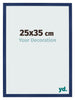 Cornice 25x35cm Blu Scuro Spazzato MDF Bologna Davanti Dimensione | Yourdecoration.it