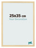 Cornice 25x35cm Faggio Decorativo MDF Bologna Davanti Dimensione | Yourdecoration.it