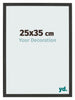 Cornice 25x35cm Grana Di Legno Nero MDF Bologna Davanti Dimensione | Yourdecoration.it