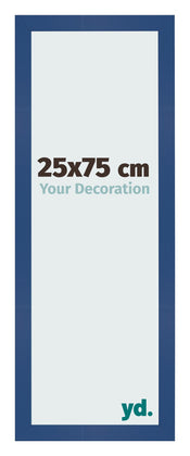 Cornice 25x75 cm Blu Scuro MDF Bologna Davanti Dimensione | Yourdecoration.it