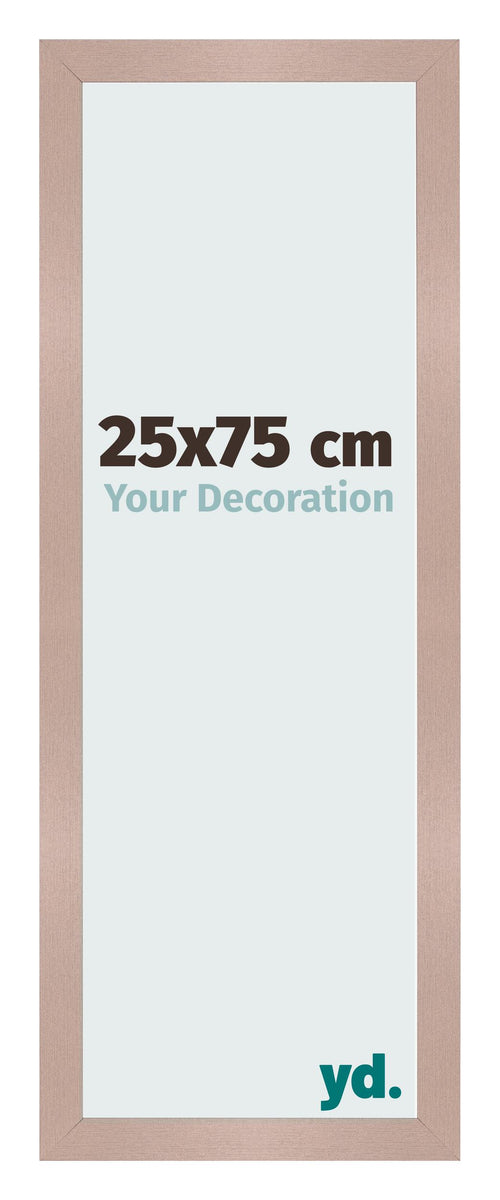 Cornice 25x75 cm Rosa Antico MDF Bologna Davanti Dimensione | Yourdecoration.it