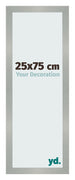 Cornice 25x75cm Alluminio Spazzolato MDF Bologna Davanti Dimensione | Yourdecoration.it