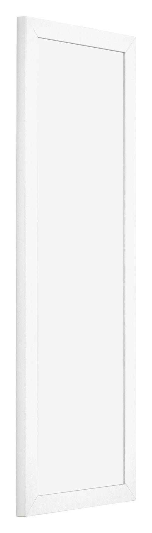 Cornice 25x75cm Bianco Lucente MDF Bologna Davanti Obliquo | Yourdecoration.it