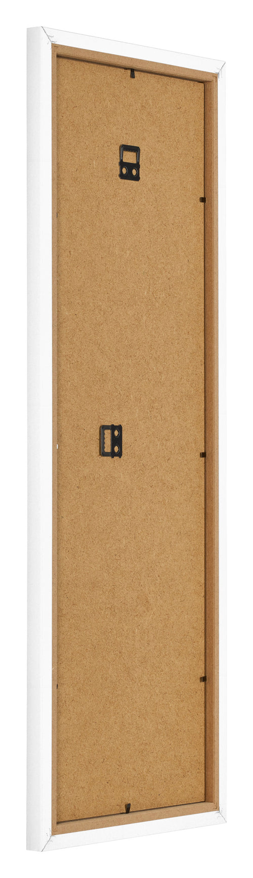Cornice 25x75cm Bianco Opaco MDF Bologna Retro Obliquo | Yourdecoration.it