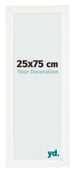 Cornice 25x75cm Bianco Vintage MDF Pisa Davanti Dimensione | Yourdecoration.it