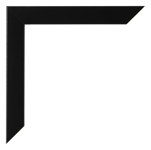 Cornice 25x75cm Nero Argento Lucido MDF Pisa Dettaglio Angolo | Yourdecoration.it