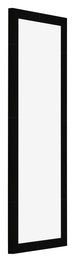 Cornice 25x75cm Nero Lucente MDF Bologna Davanti Obliquo | Yourdecoration.it