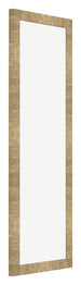 Cornice 25x75cm Oro Antico MDF Bologna Davanti Obliquo | Yourdecoration.it