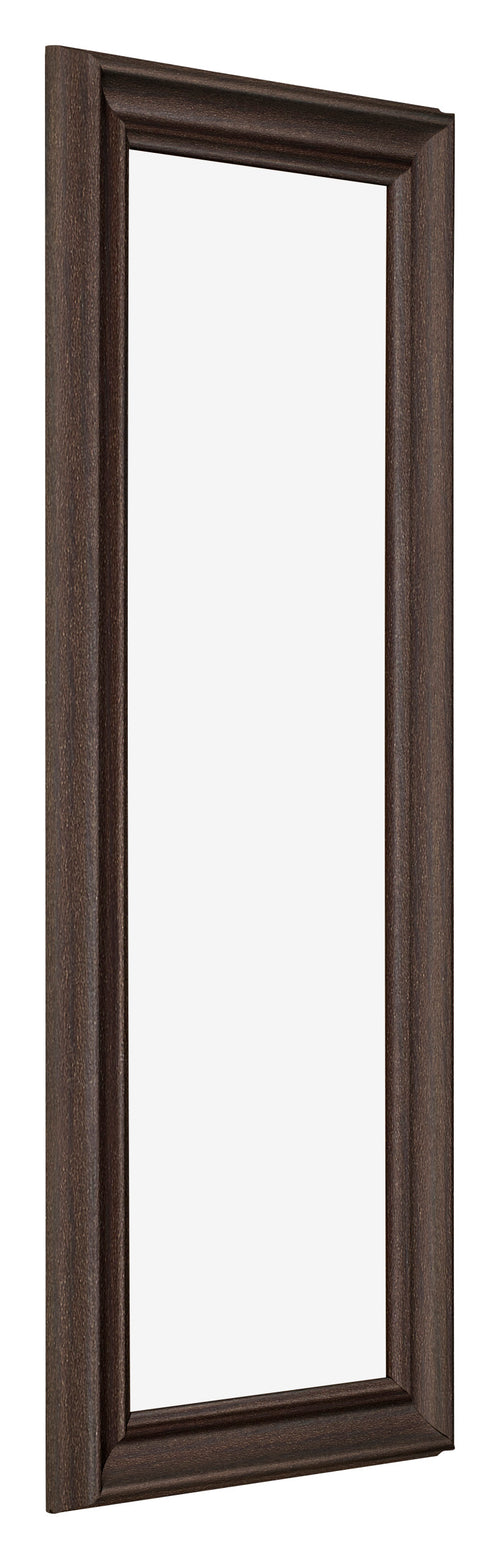 Cornice 25x75cm Quercia Scura MDF Lazio Davanti Obliquo | Yourdecoration.it