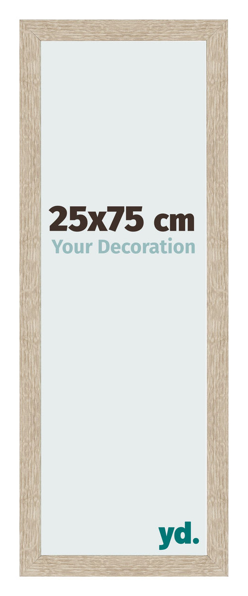 Cornice 25x75cm Rovere MDF Bologna Davanti Dimensione | Yourdecoration.it