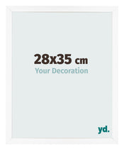Cornice 28x35 cm Bianco Opaco MDF Bologna Davanti Dimensione | Yourdecoration.it