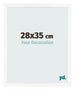 Cornice 28x35 cm Bianco Opaco MDF Bologna Davanti Dimensione | Yourdecoration.it