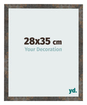 Cornice 28x35 cm Metallo Ossidato MDF Bologna Davanti Dimensione | Yourdecoration.it