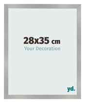 Cornice 28x35cm Alluminio Spazzolato MDF Bologna Davanti Dimensione | Yourdecoration.it