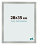 Cornice 28x35cm Alluminio Spazzolato MDF Bologna Davanti Dimensione | Yourdecoration.it