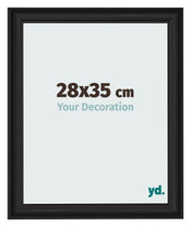 Cornice 28x35cm Grana Di Legno Nero MDF Lazio Davanti Dimensione | Yourdecoration.it
