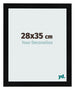 Cornice 28x35cm Nero Argento Lucido MDF Pisa Davanti Dimensione | Yourdecoration.it