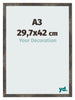Cornice 29 7x42 cm A3 Metallo Ossidato MDF Bologna Davanti Dimensione | Yourdecoration.it
