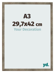 Cornice 29 7x42 cm A3 Metallo Vintage MDF Bologna Davanti Dimensione | Yourdecoration.it