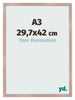Cornice 29 7x42 cm A3 Rosa Antico MDF Bologna Davanti Dimensione | Yourdecoration.it