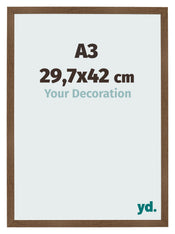 Cornice 29 7x42 cm A3 Rovere Rustico MDF Bologna Davanti Dimensione | Yourdecoration.it