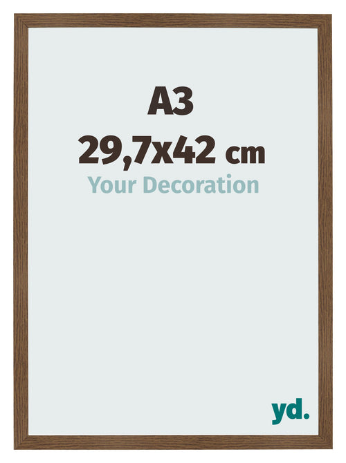 Cornice 29 7x42 cm A3 Rovere Rustico MDF Bologna Davanti Dimensione | Yourdecoration.it