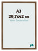 Cornice 29 7x42 cm A3 Rovere Rustico MDF Bologna Davanti Dimensione | Yourdecoration.it