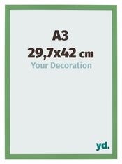 Cornice 29 7x42 cm A3 Verde MDF Bologna Davanti Dimensione | Yourdecoration.it
