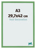 Cornice 29 7x42 cm A3 Verde MDF Bologna Davanti Dimensione | Yourdecoration.it