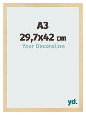 Cornice 29 7x42cm A3 Faggio Decorativo MDF Bologna Davanti Dimensione | Yourdecoration.it