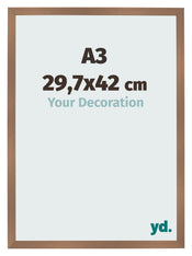 Cornice 29 7x42cm A3 Rame Decorativo MDF Bologna Davanti Dimensione | Yourdecoration.it