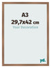 Cornice 29 7x42cm A3 Rame Decorativo MDF Bologna Davanti Dimensione | Yourdecoration.it